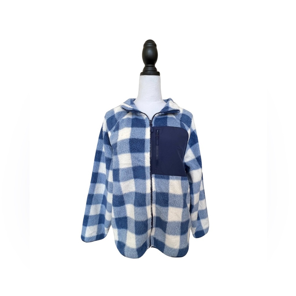 J Crew Woven Sherpa Zip-Up - image 2